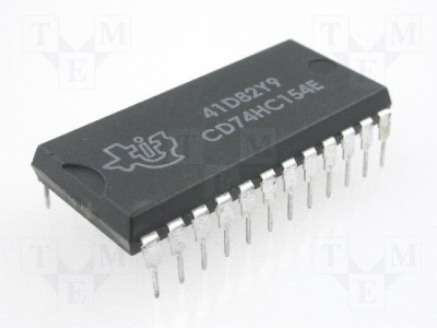 SN74154N DIP-24 Decoder/Driver, TTL/H/L Series, Inverted Output, TTL, PDIP24, К155ИД3=74154